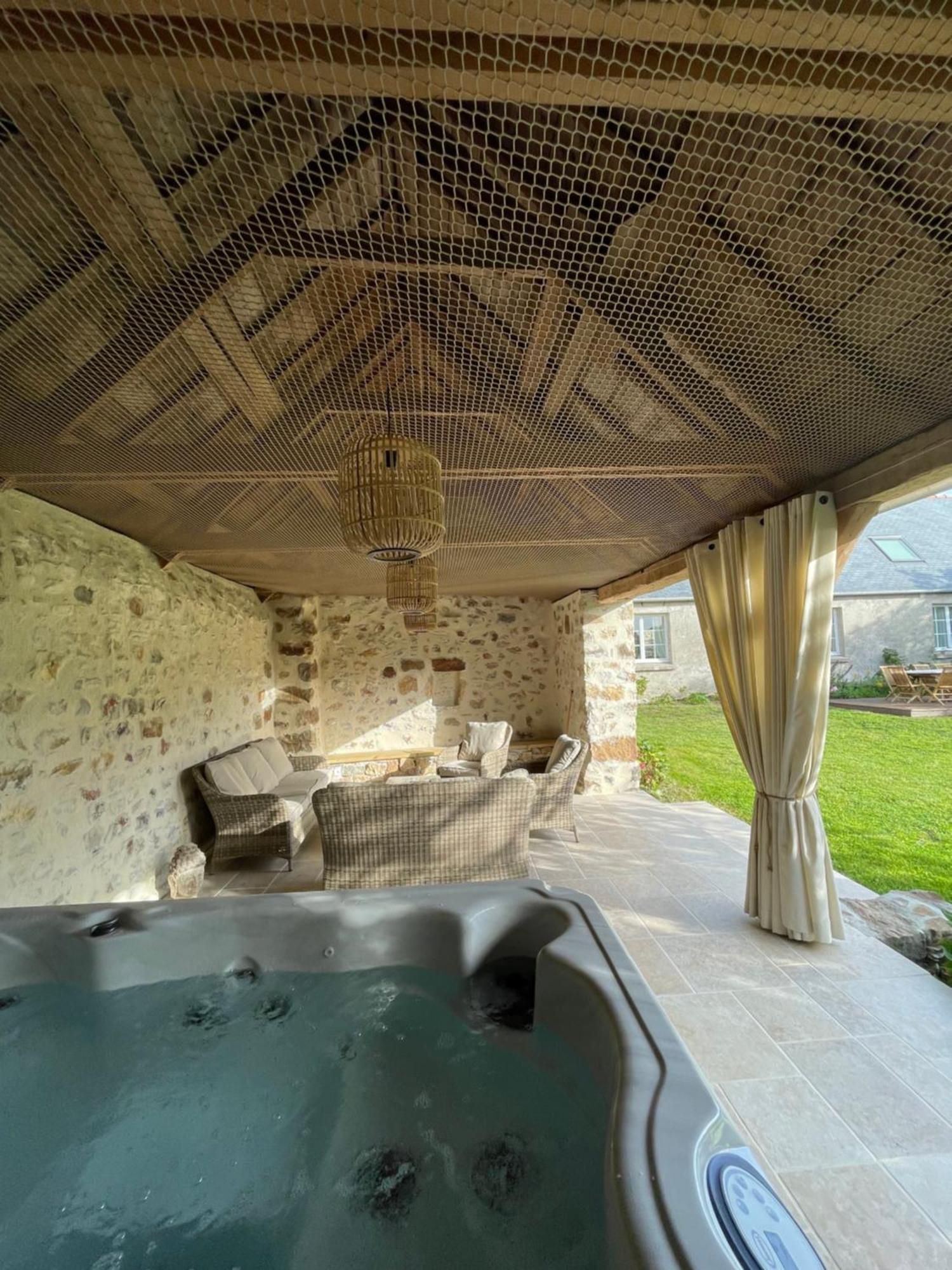 Les Cottages Du Manoir, Jacuzzi -Crozon Exterior foto